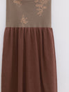 SWAYING 25 Early Autumn Floral Jacquard Tube Dress SW-SW25PF2L01C2-QZ Light Brown